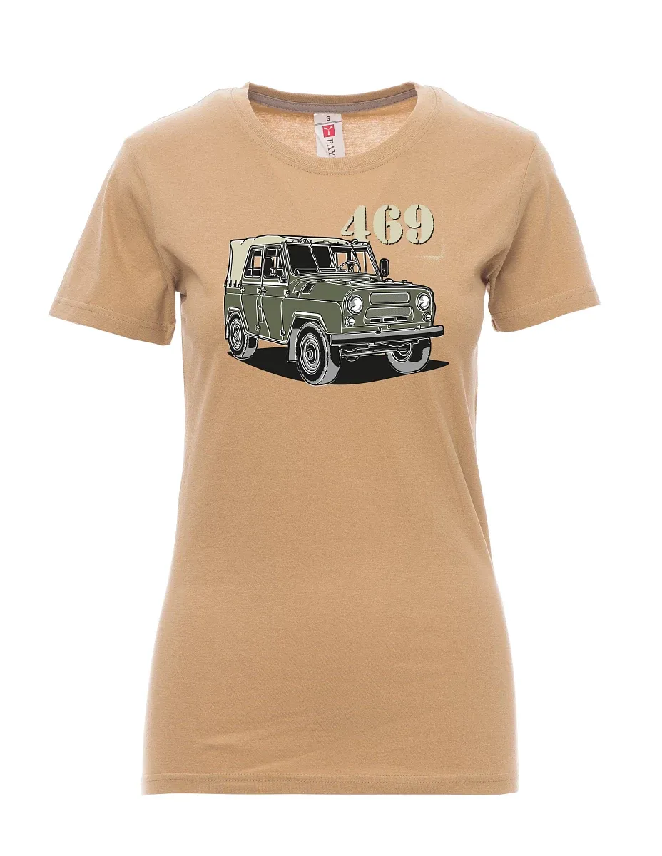 Hnědé dámské tričko UAZ 469