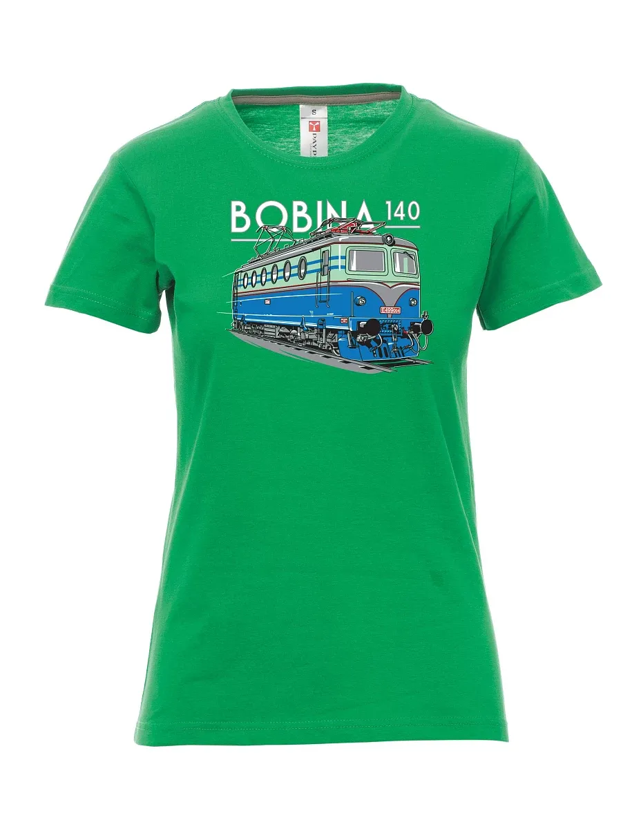 Zelené dámské tričko Lokomotíva 140 "Bobina"