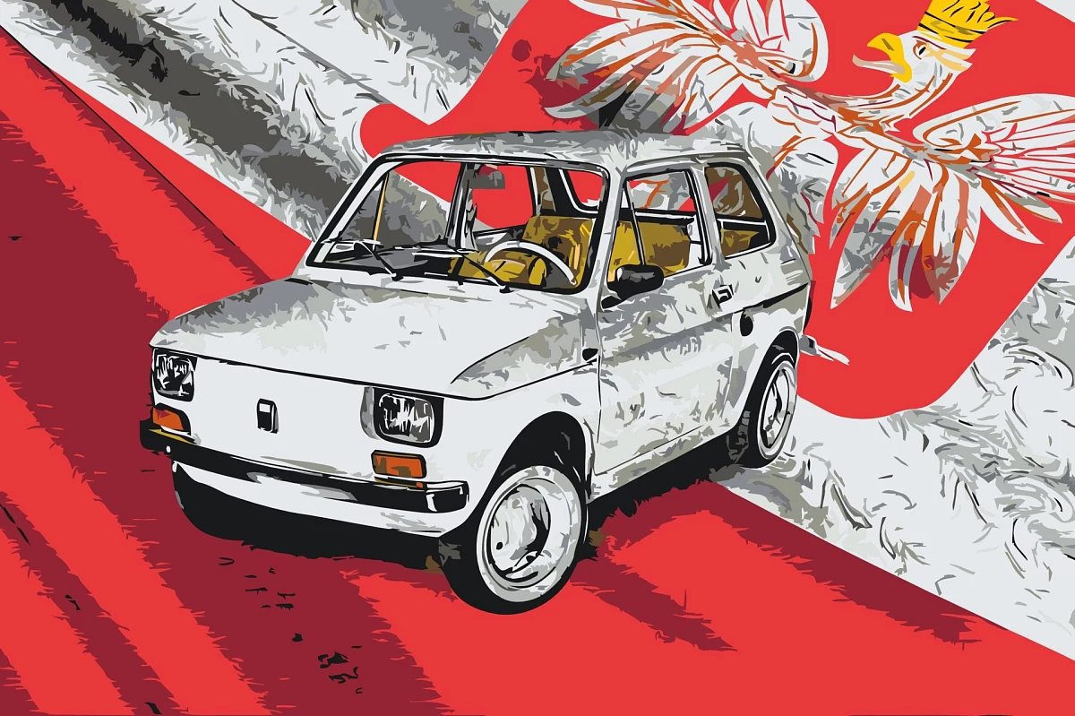 Maľovanie podľa čísel - obraz veterána Maluch