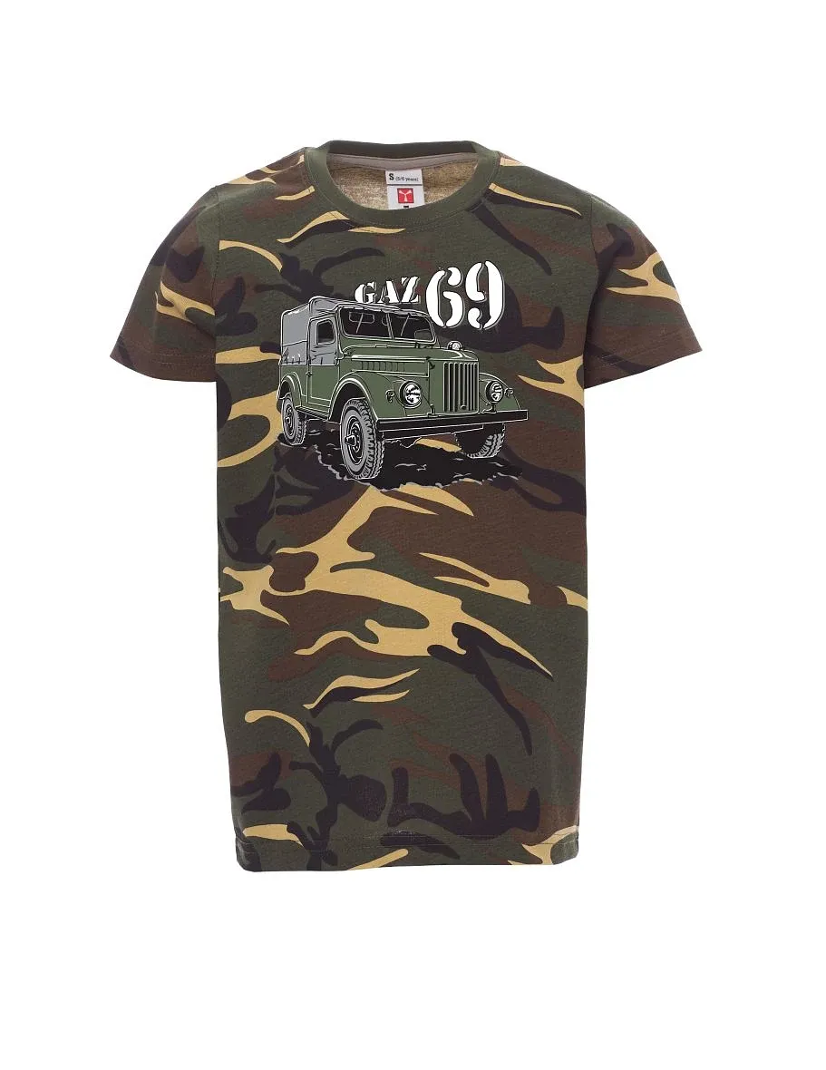 Maskáčové detské tričko GAZ 69
