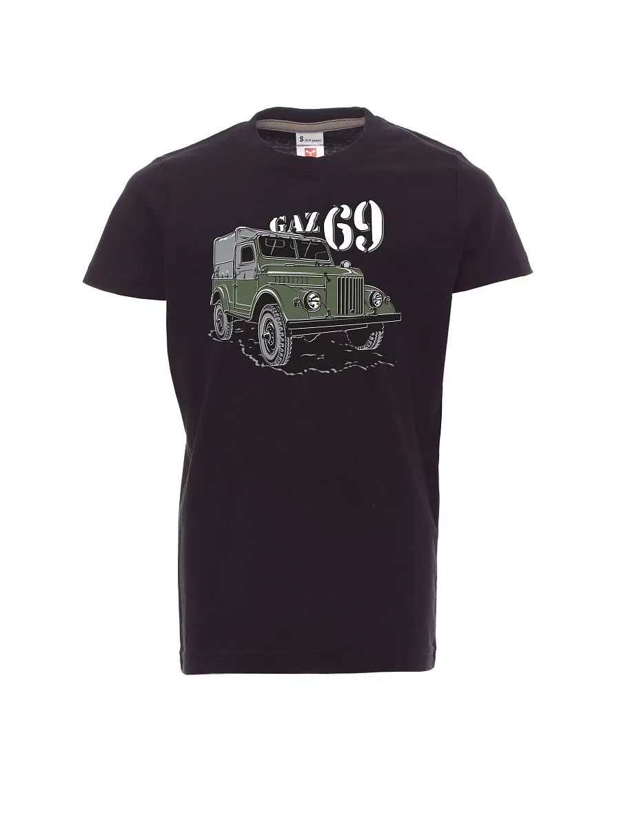 Černé detské tričko GAZ 69