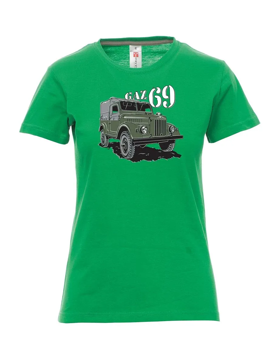 Zelené dámské tričko GAZ 69