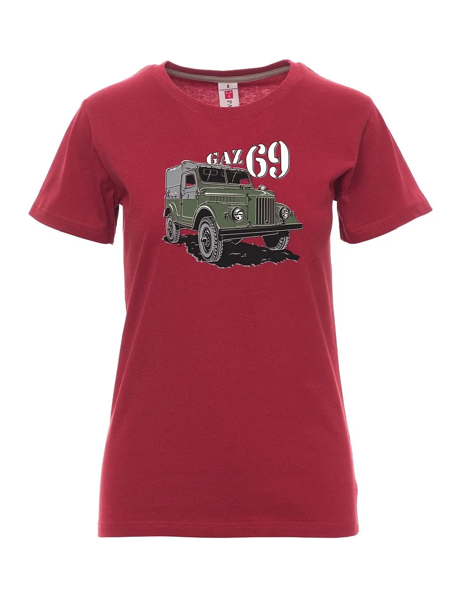 Bordó dámské tričko GAZ 69