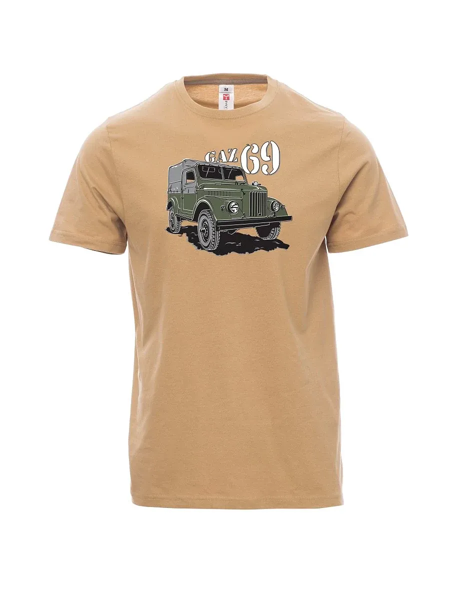 Hnědé pánské tričko GAZ 69