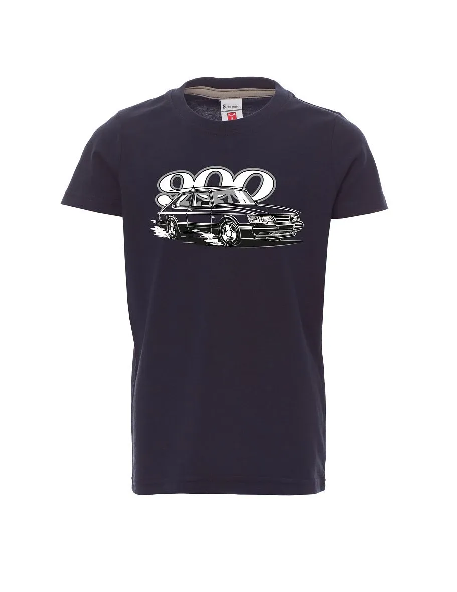Navy detské tričko so Saabom 900