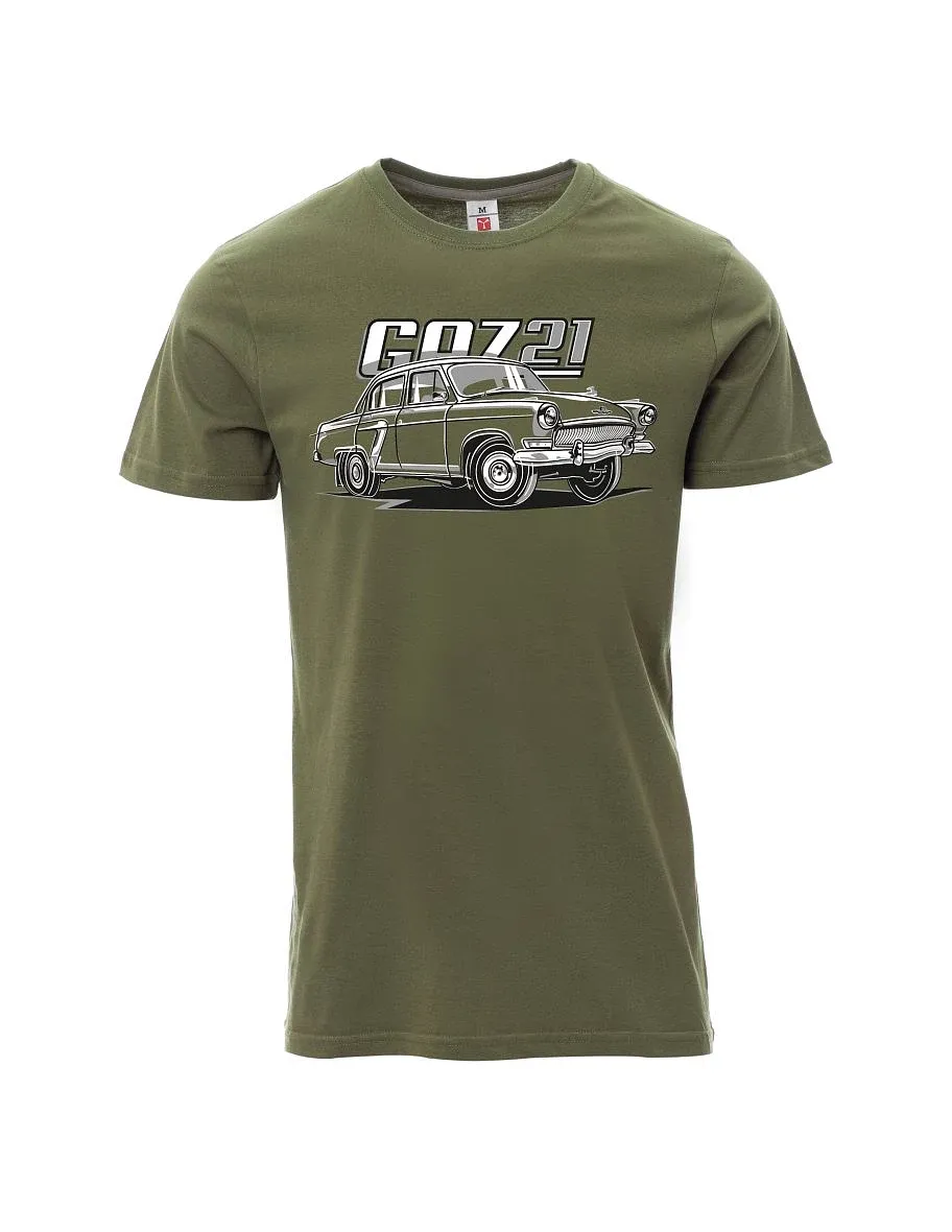 Khaki pánské tričko GAZ 21