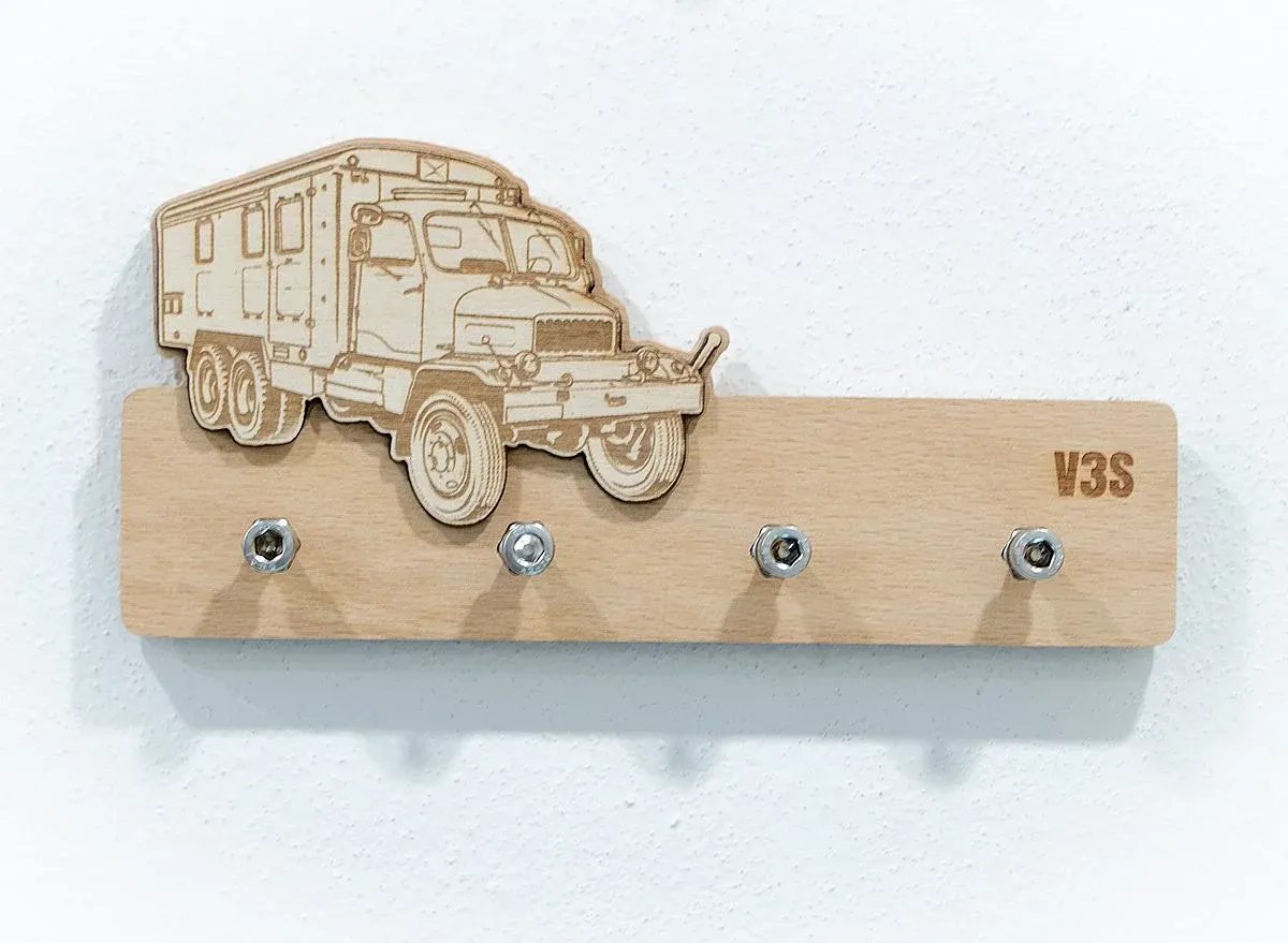 Drevený vešiak na kľúče Nákladný automobil V3S