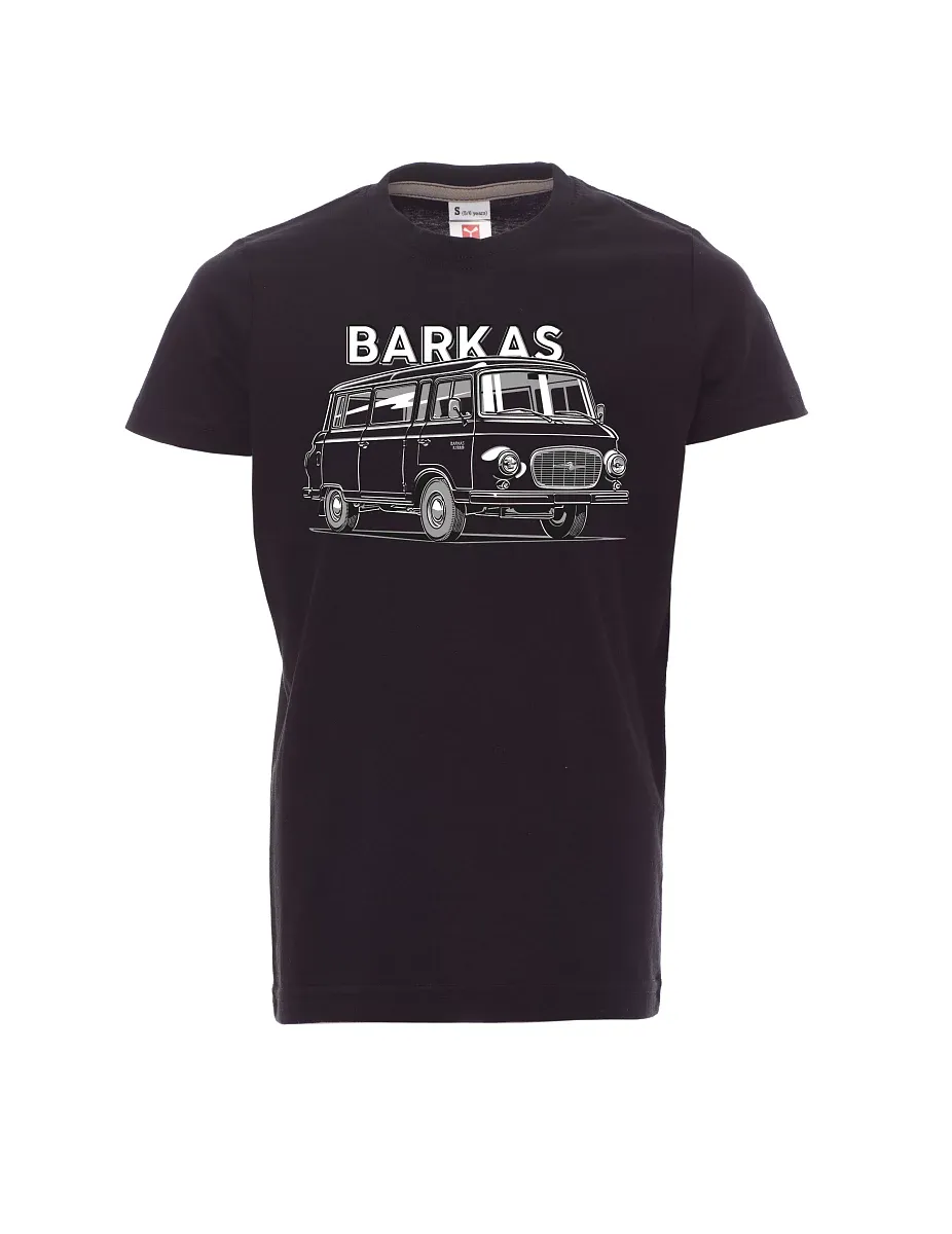 Černé detské tričko Barkas B1000