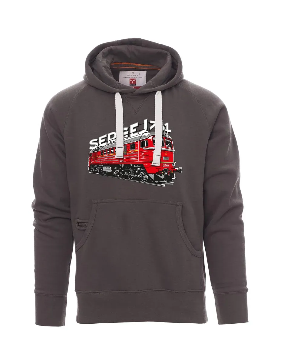 Šedá pánská mikina Lokomotíva 781 "Sergej" (M62)