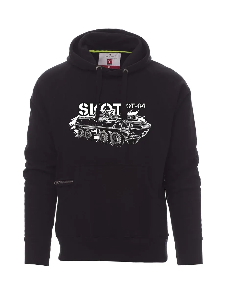 Černá pánská mikina Obrnený transportér OT-64 "SKOT"