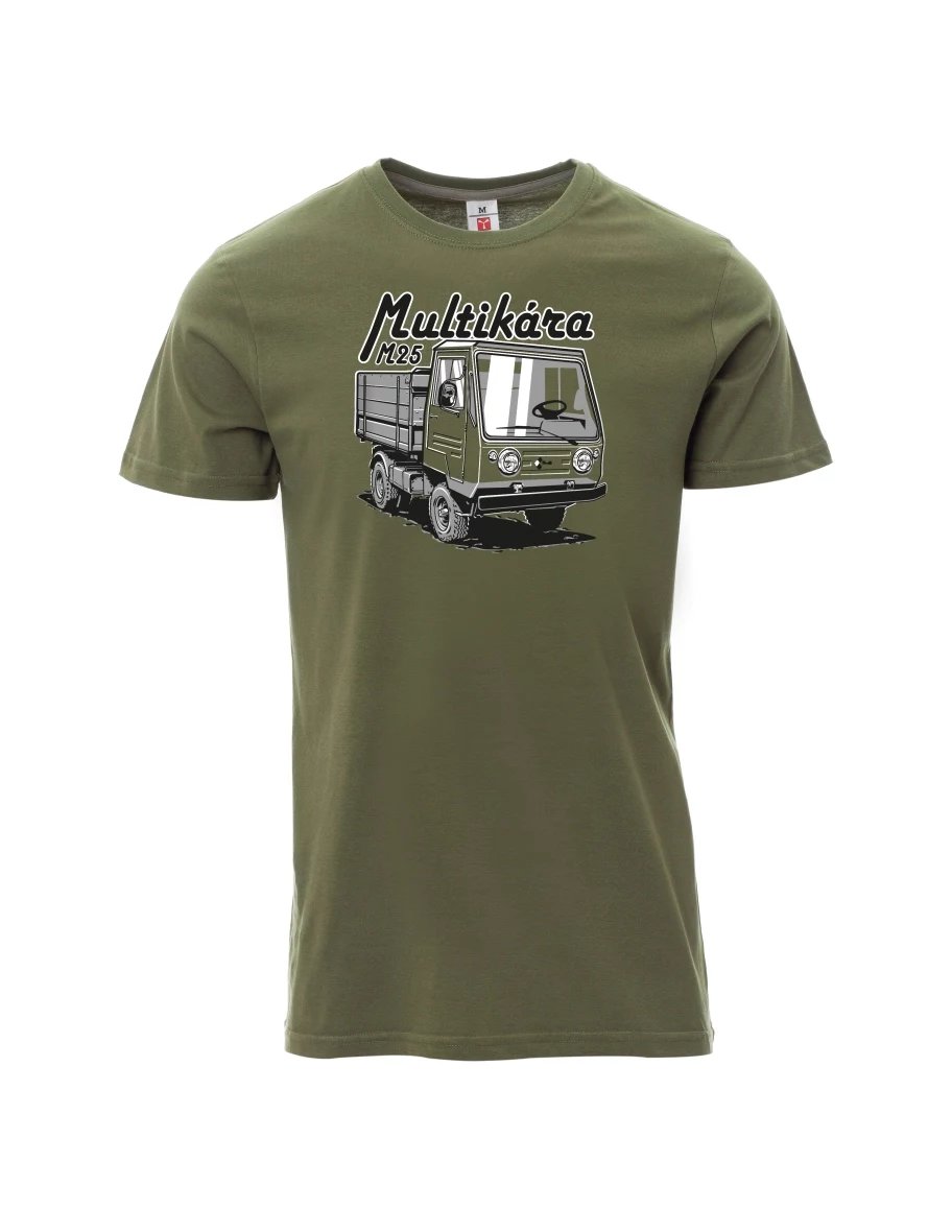 Khaki pánské tričko Multikára M25
