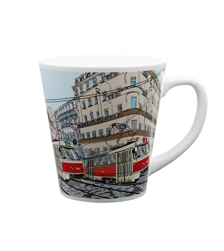 keramický hrnček Električka K2 300 ml