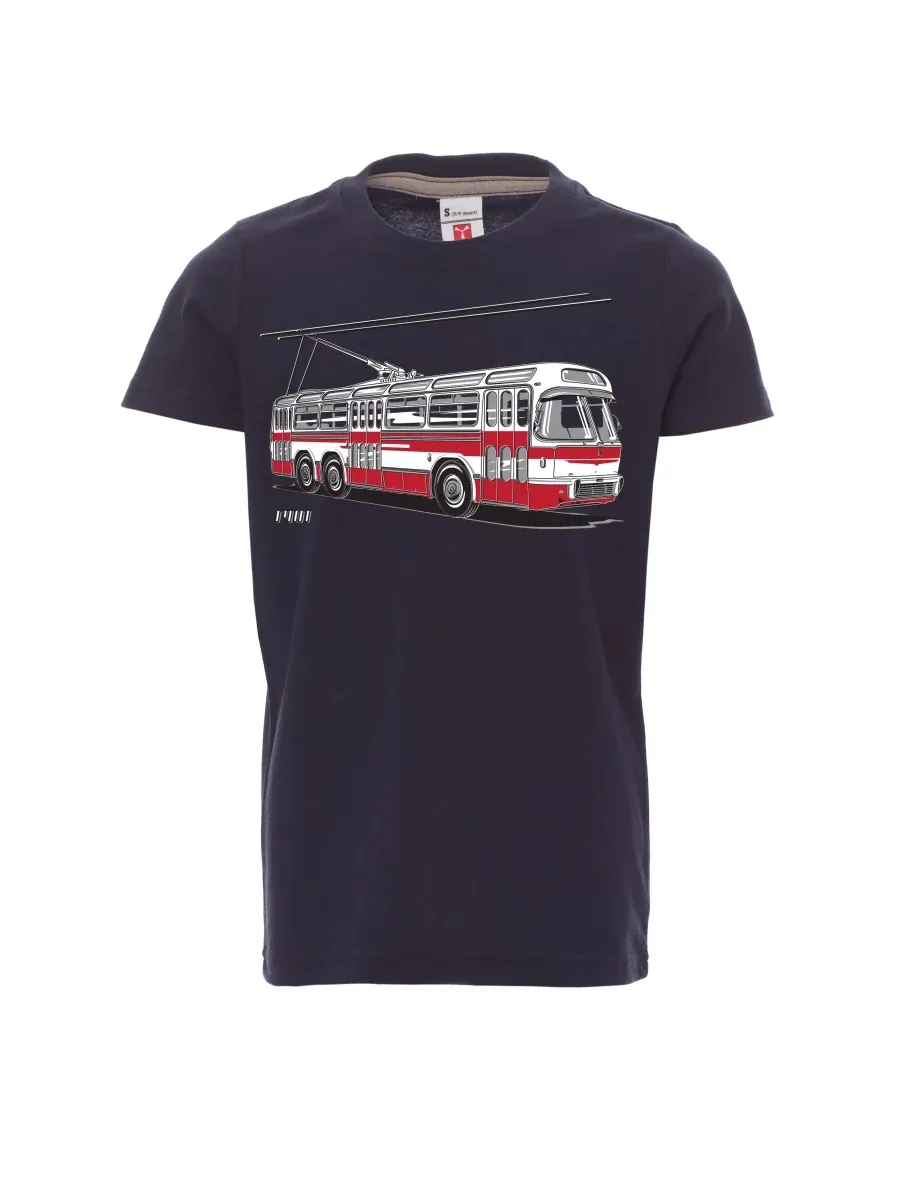 Navy detské tričko Trolejbus  T401