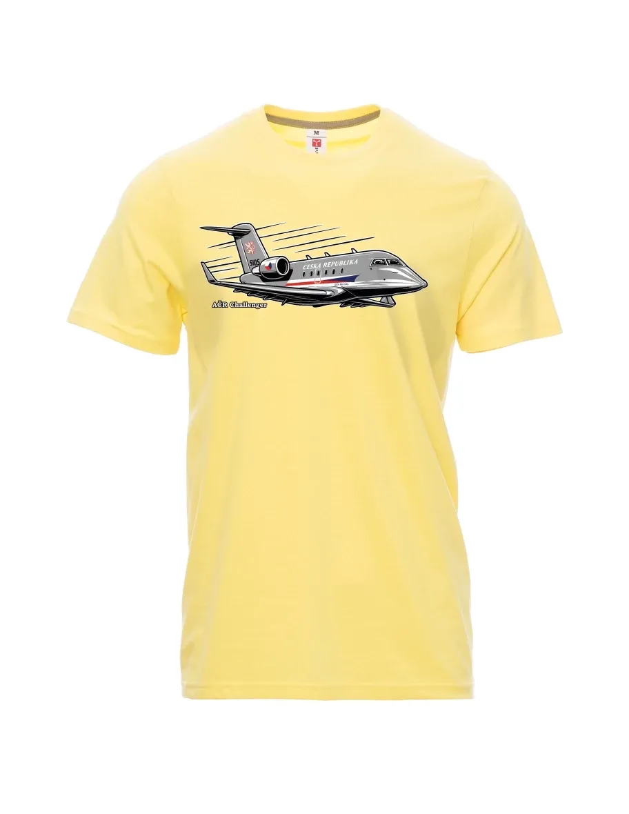 Svetložlté pánské tričko Lietadlo AČR Challenger