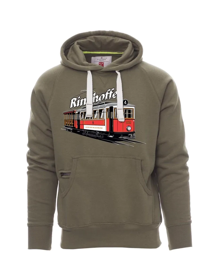 Khaki pánská mikina Električka Ringhoffer