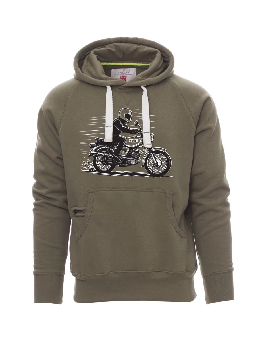 Khaki pánská mikina Motorka Enduro S51