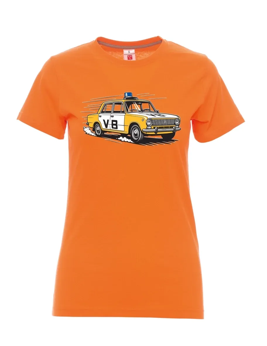 Oranžové dámské tričko Automobil VAZ 2101 VB