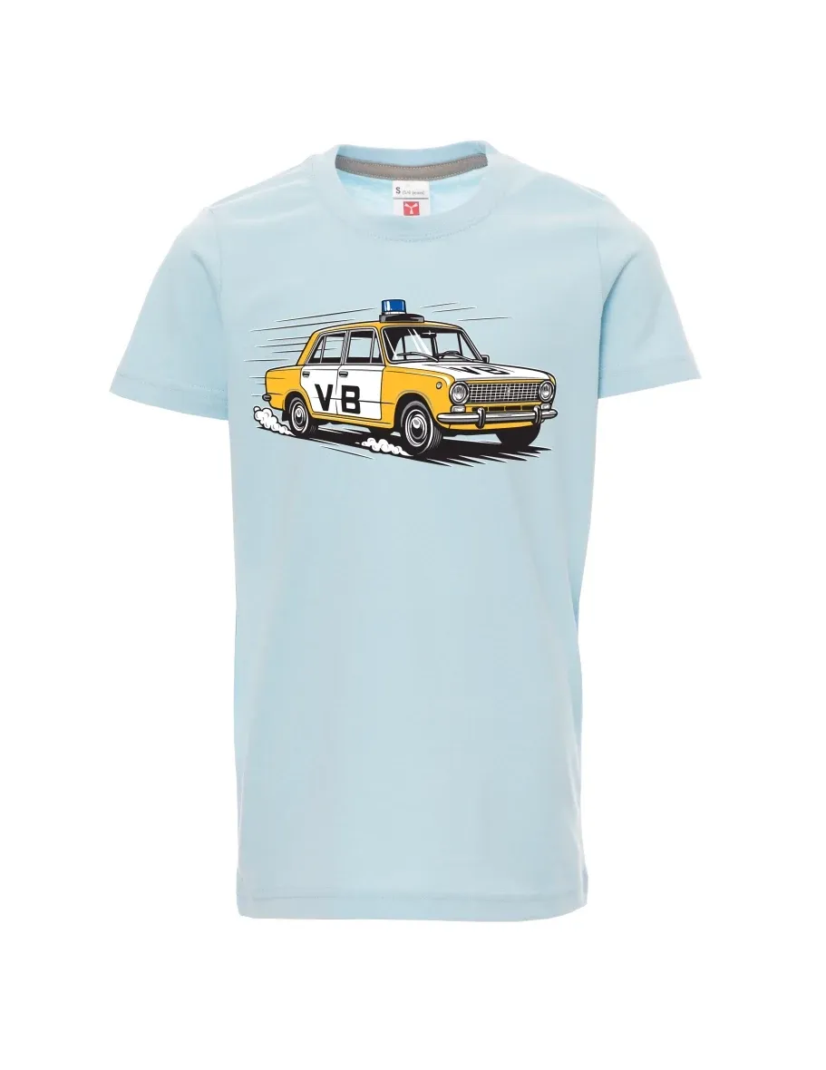 Bledě modré detské tričko Automobil VAZ 2101 VB
