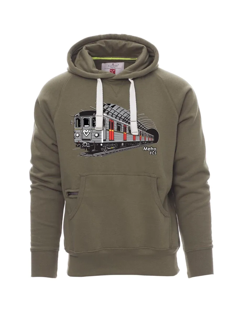 Khaki pánská mikina Metro EČS
