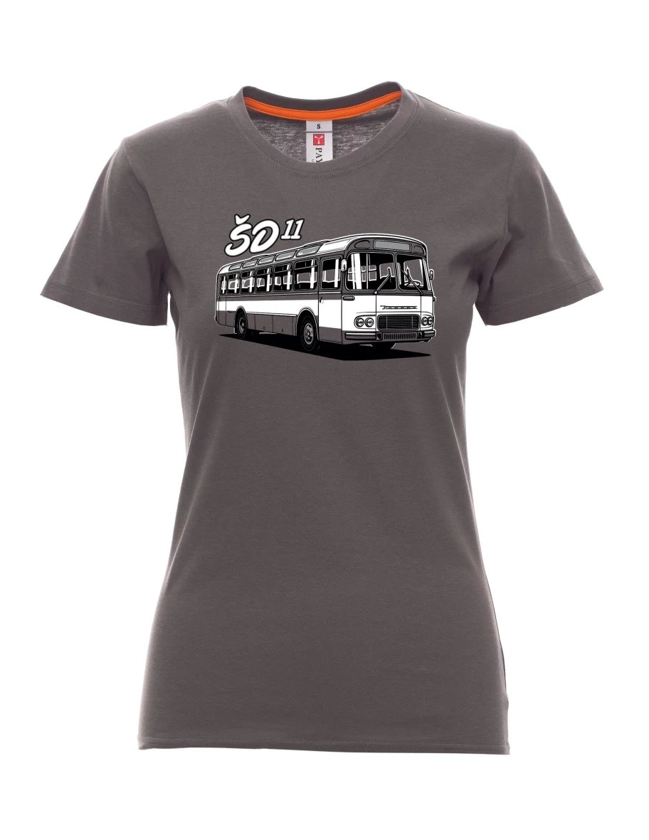 Kouřové dámské tričko Autobus ŠD 11
