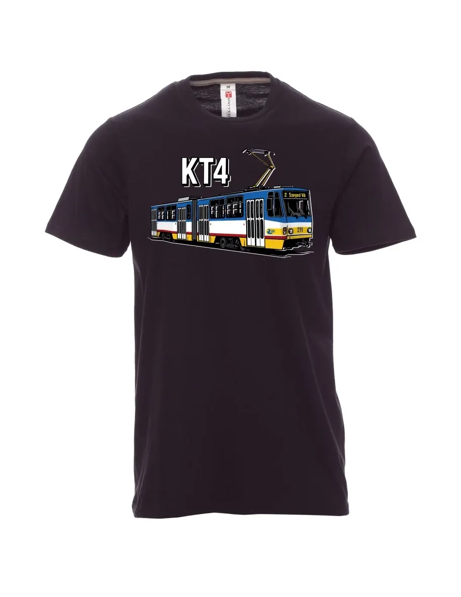 Černé pánské tričko Električka KT4