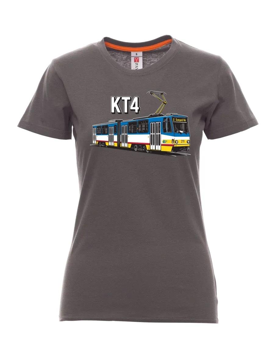 Kouřové dámské tričko Električka KT4