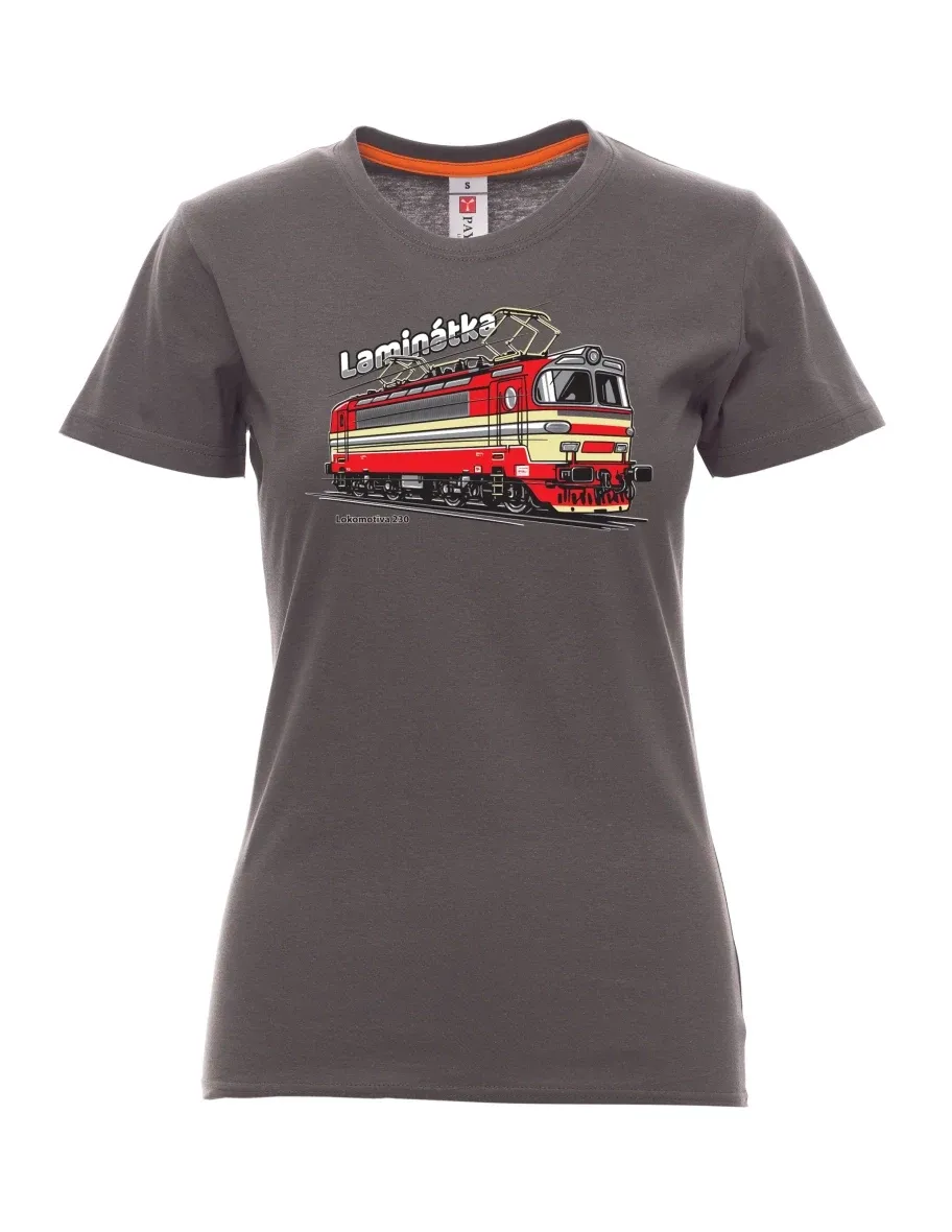 Kouřové dámské tričko Lokomotíva 230 „Laminátka“