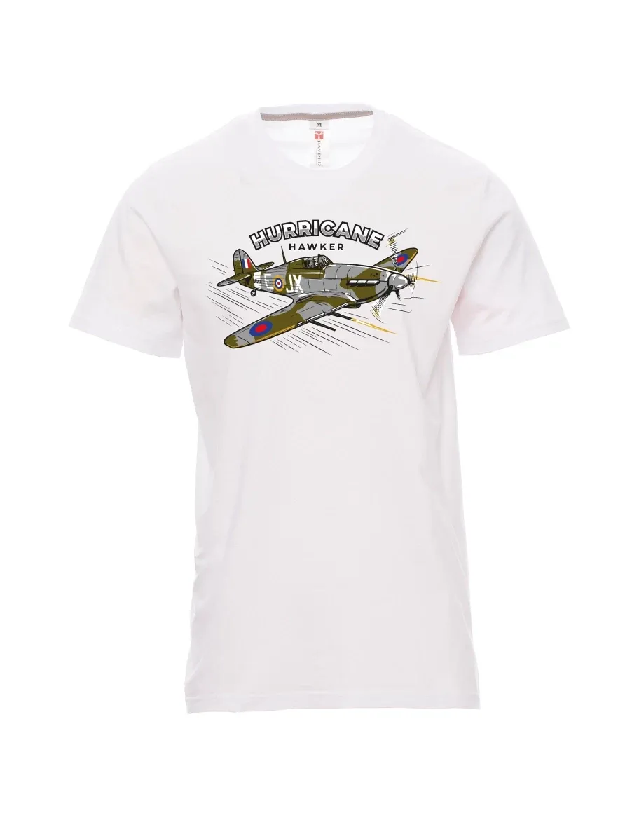 Bílé pánské tričko Lietadlo Hurricane Hawker
