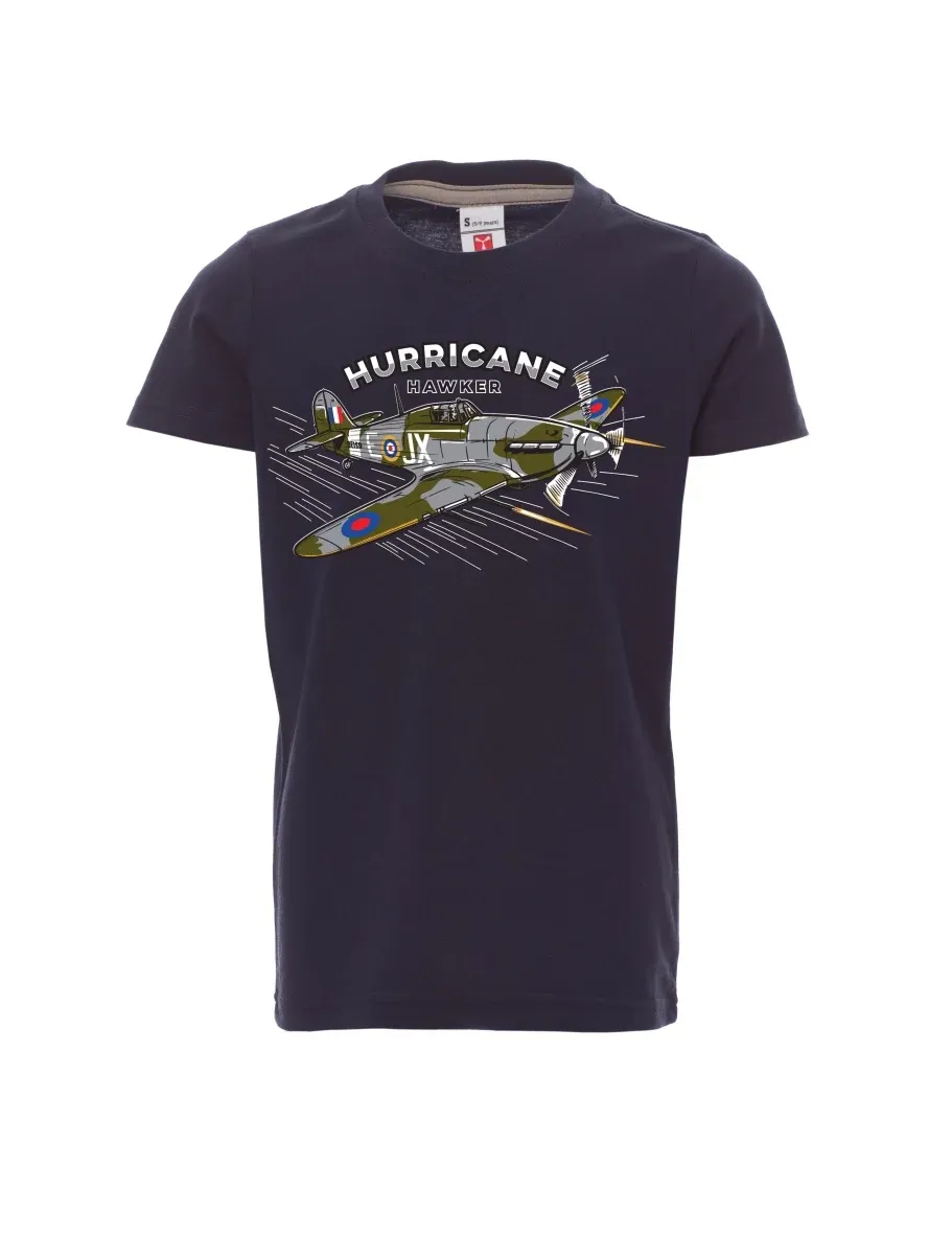 Navy detské tričko Lietadlo Hurricane Hawker