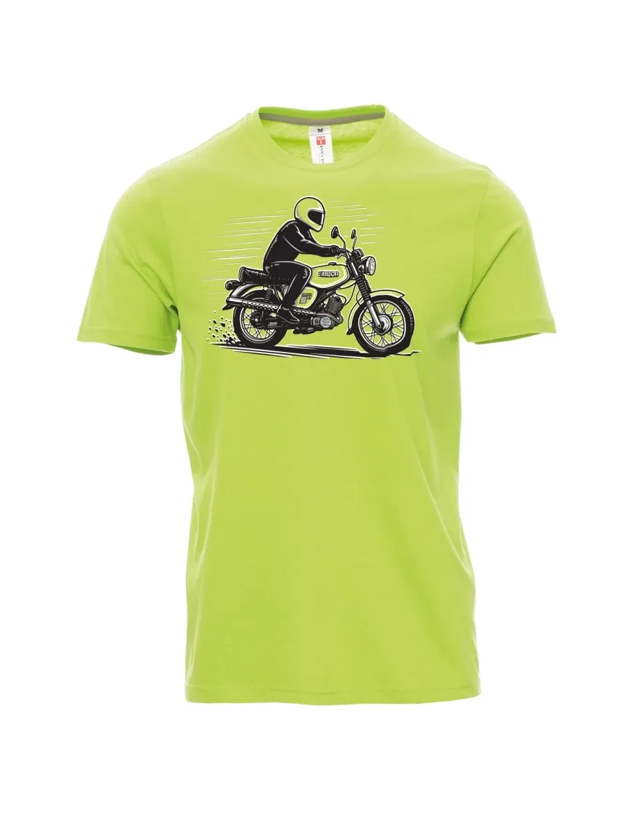 Světle zelené pánské tričko Motorka Enduro S51