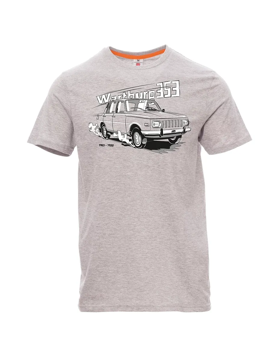 Šedé melanžovej pánské tričko Wartburg 353