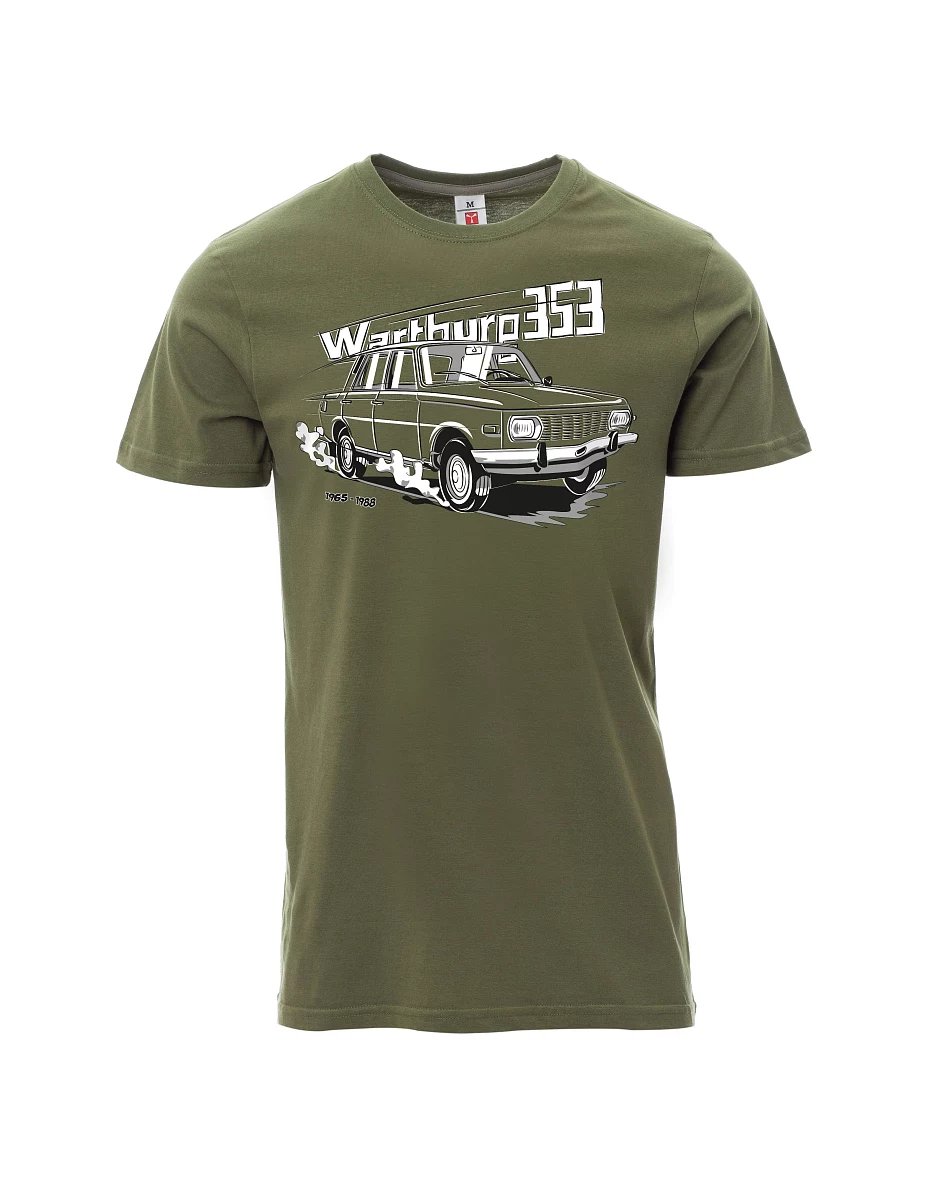 Khaki pánské tričko Wartburg 353