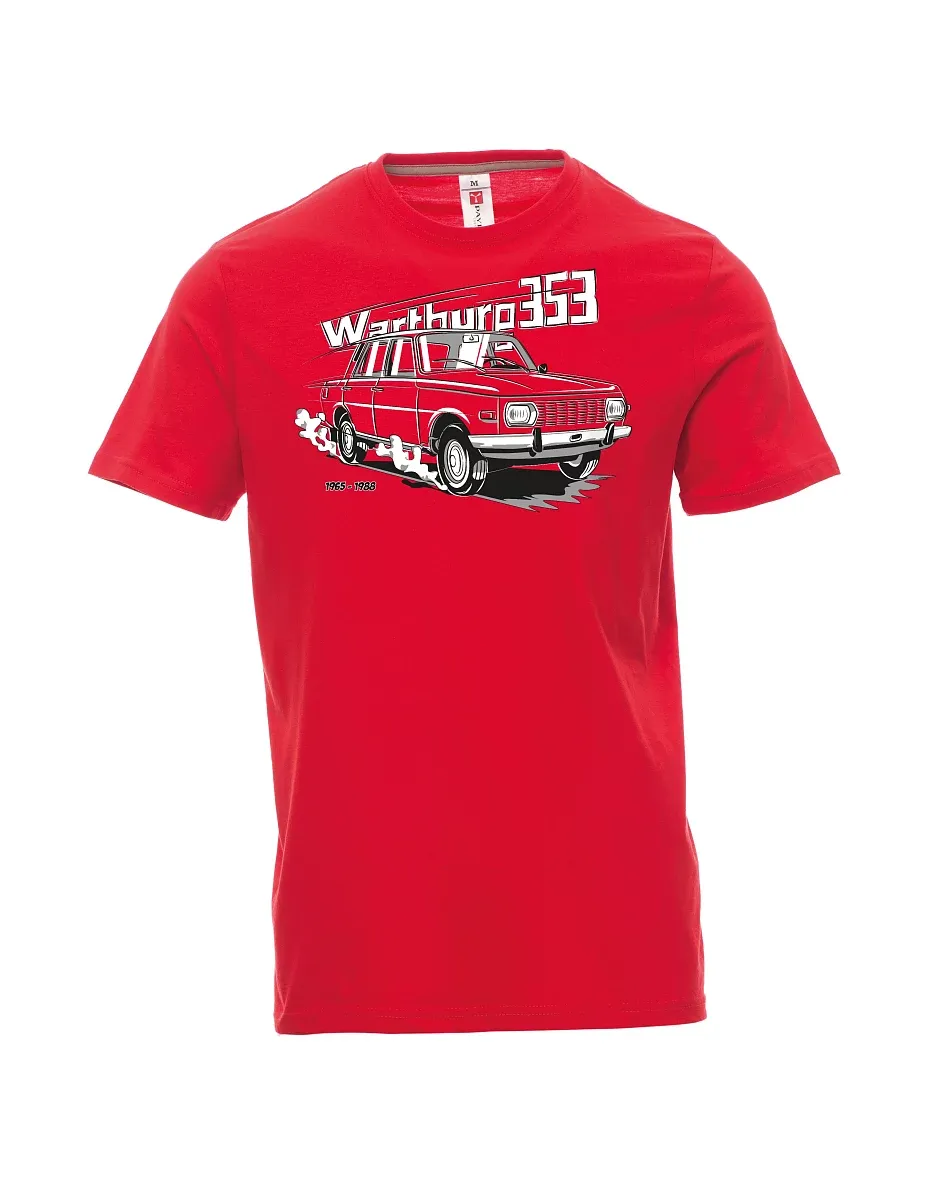 Červené pánské tričko Wartburg 353