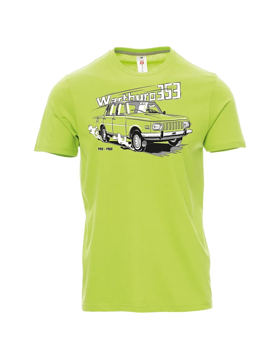 Světle zelené pánské tričko Wartburg 353