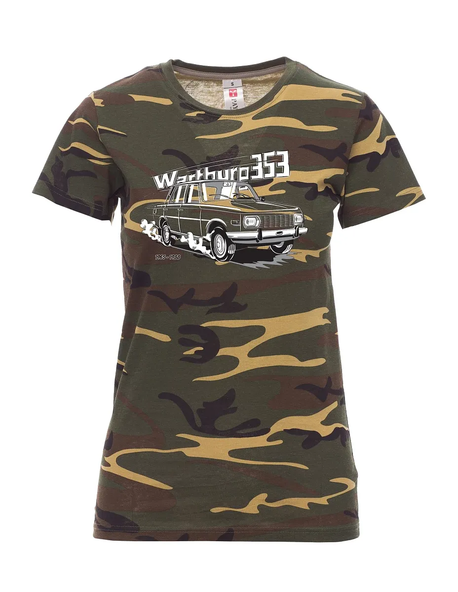 Maskáčové dámské tričko Wartburg 353