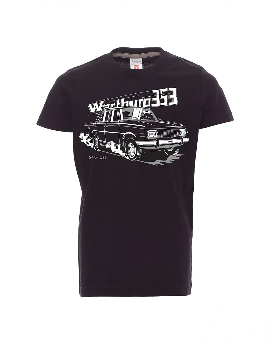 Černé detské tričko Wartburg 353