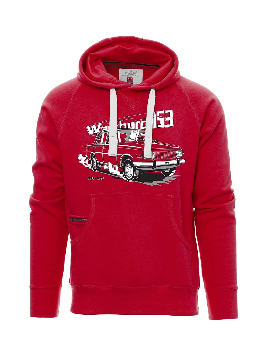 Červená pánská mikina Wartburg 353