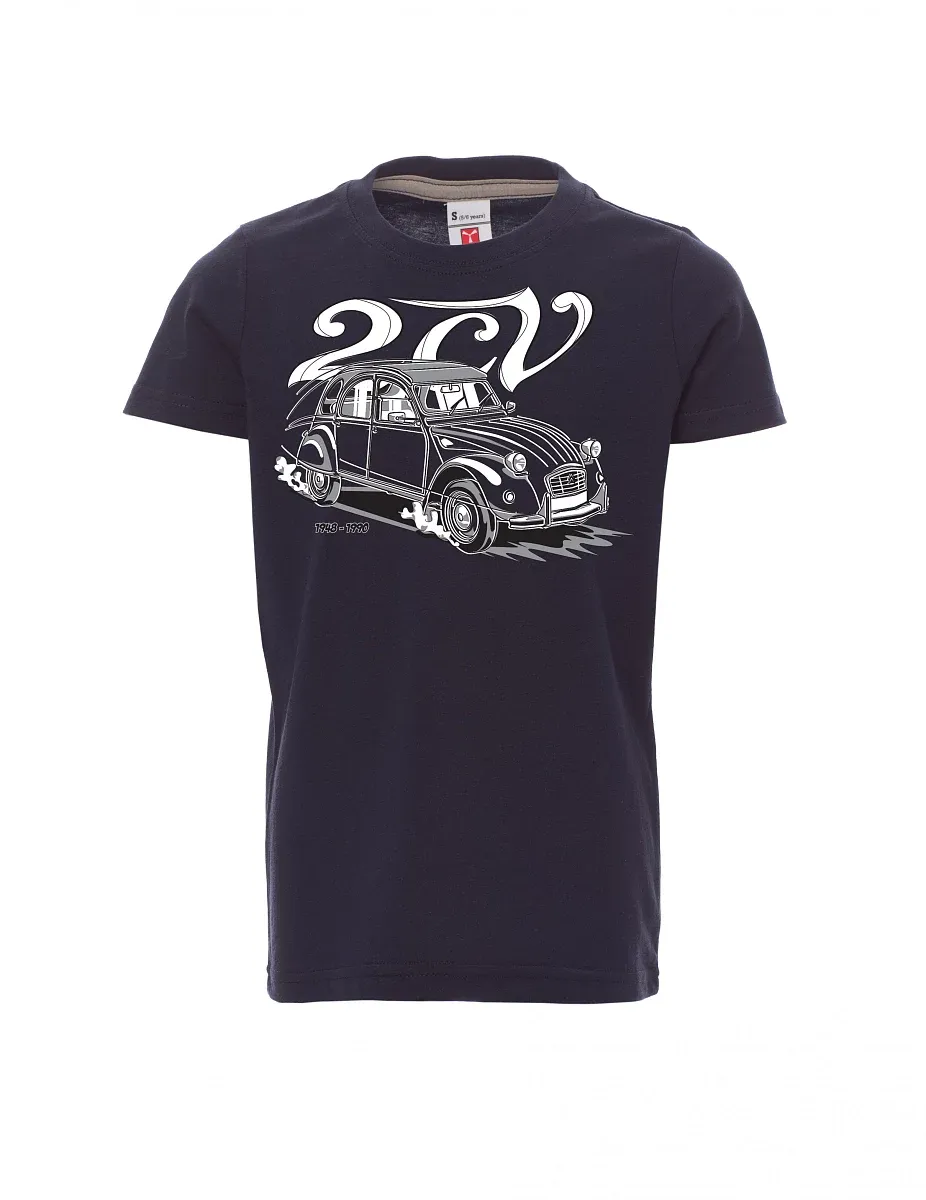 Navy detské tričko 2CV