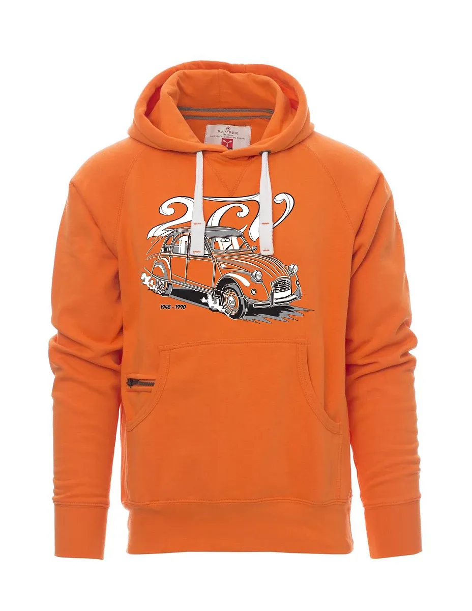 Oranžová pánská mikina 2CV