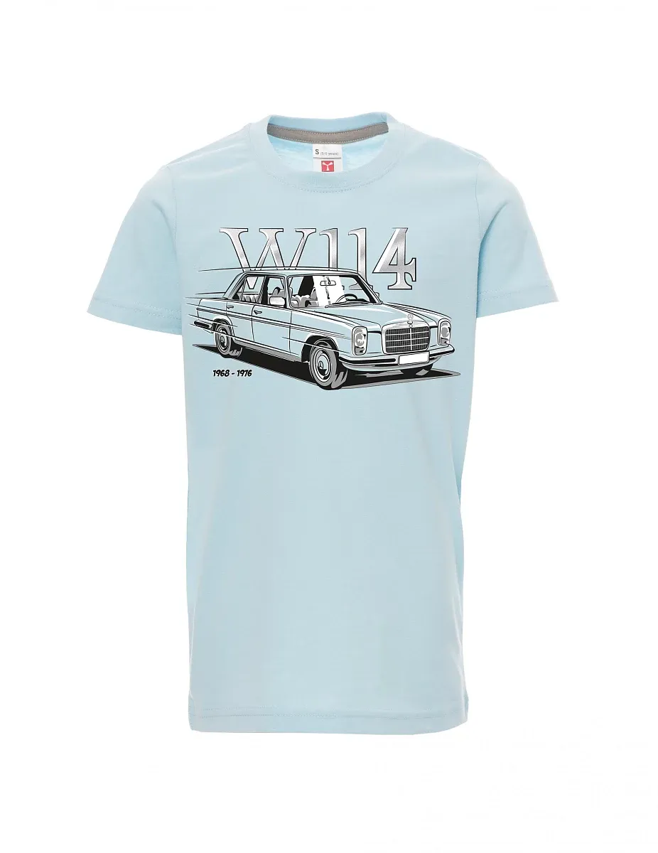 Bledě modré detské tričko W114