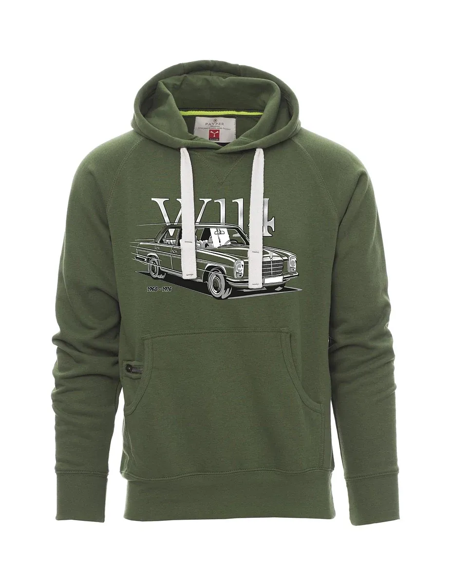 Tmavě zelená pánská mikina W114