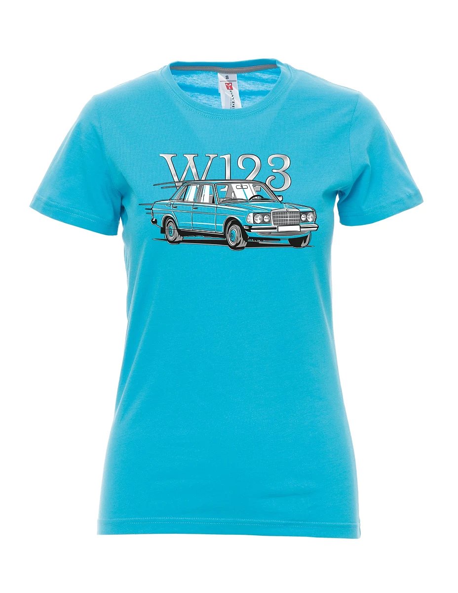 Atolově modré dámské tričko W123