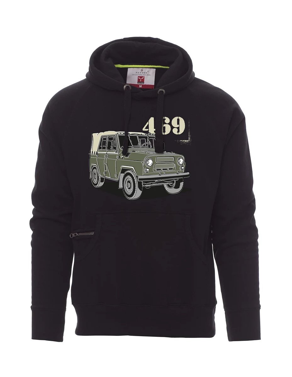 Černá pánská mikina UAZ 469