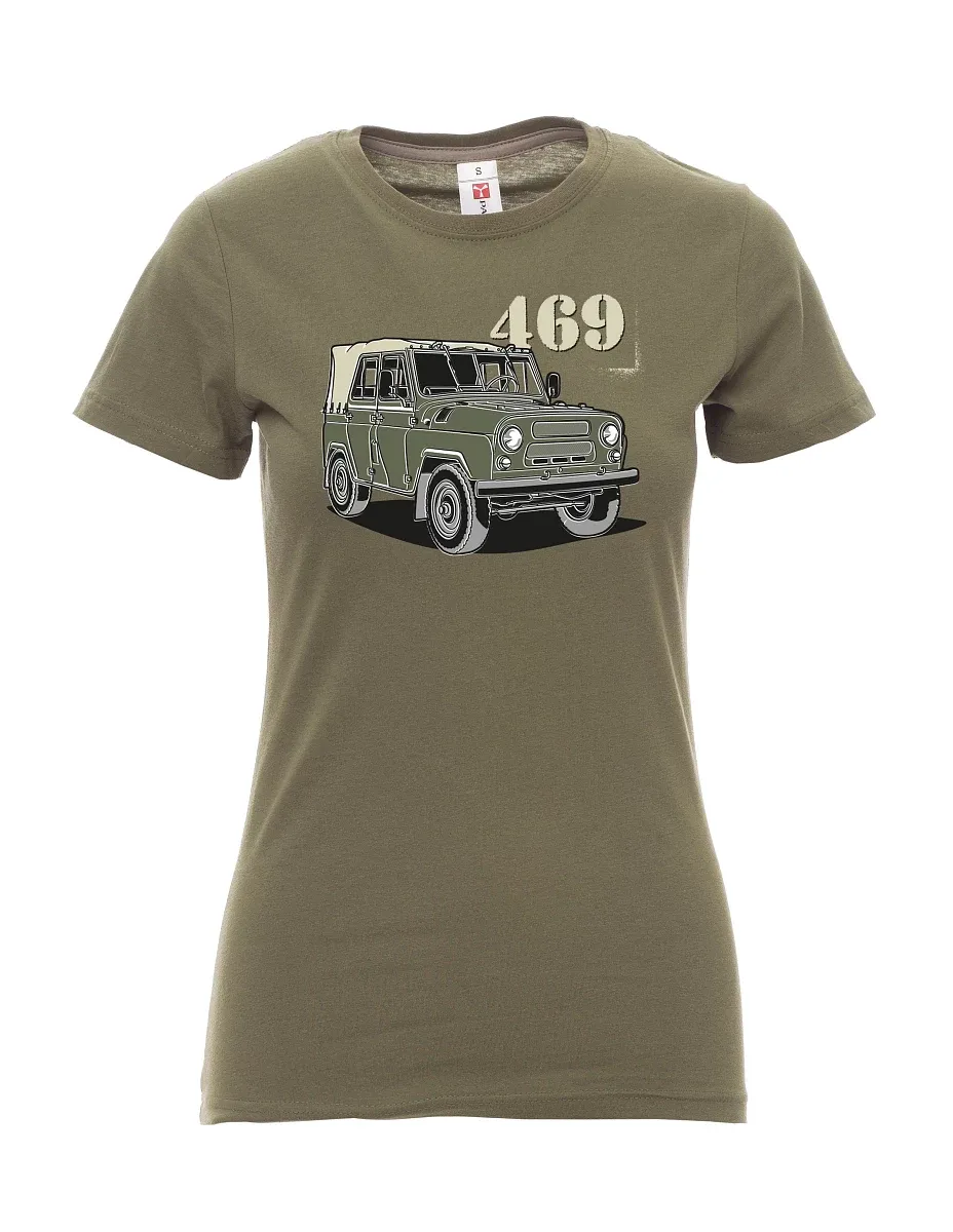 Khaki dámské tričko UAZ 469