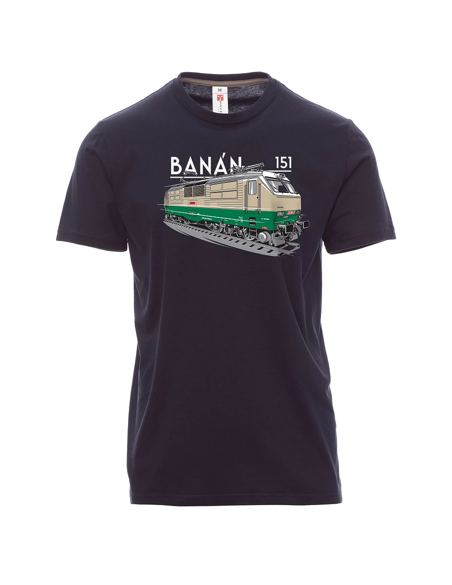 Navy pánské tričko Elektrická lokomotíva 151 "banán"