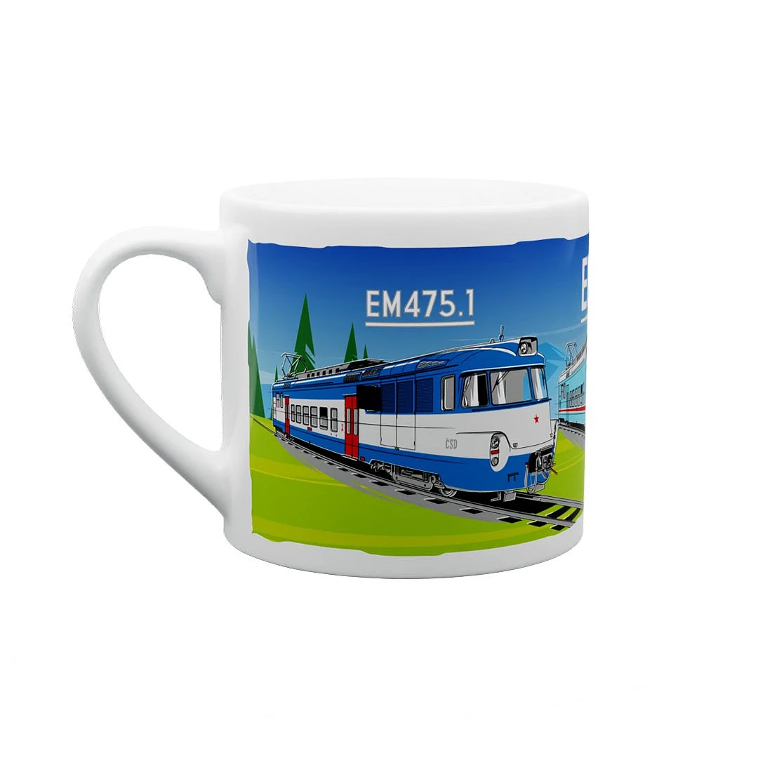 keramický hrnček Elektrické jednotky 475.1 "Emilka" 170 ml