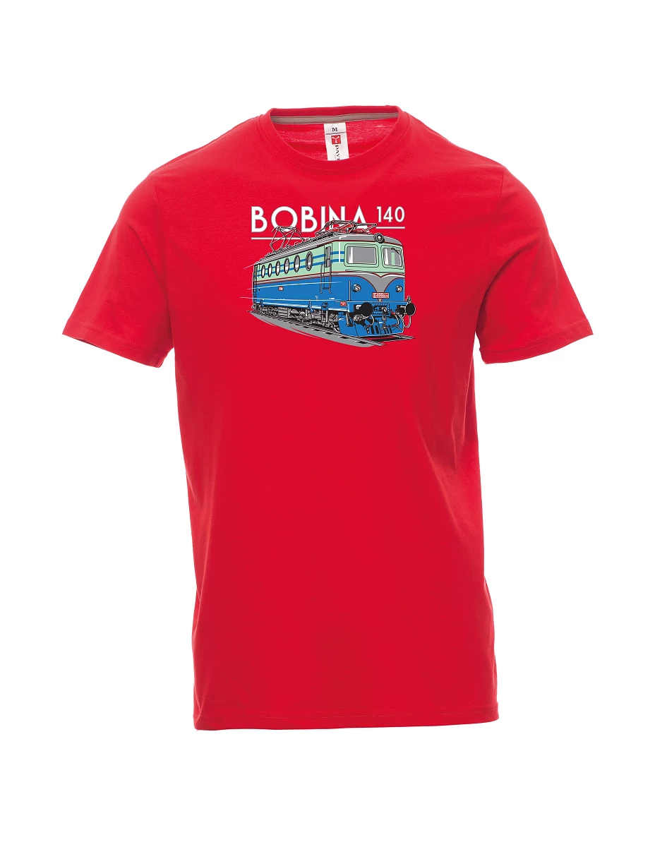 Červené pánské tričko Lokomotíva 140 "Bobina"
