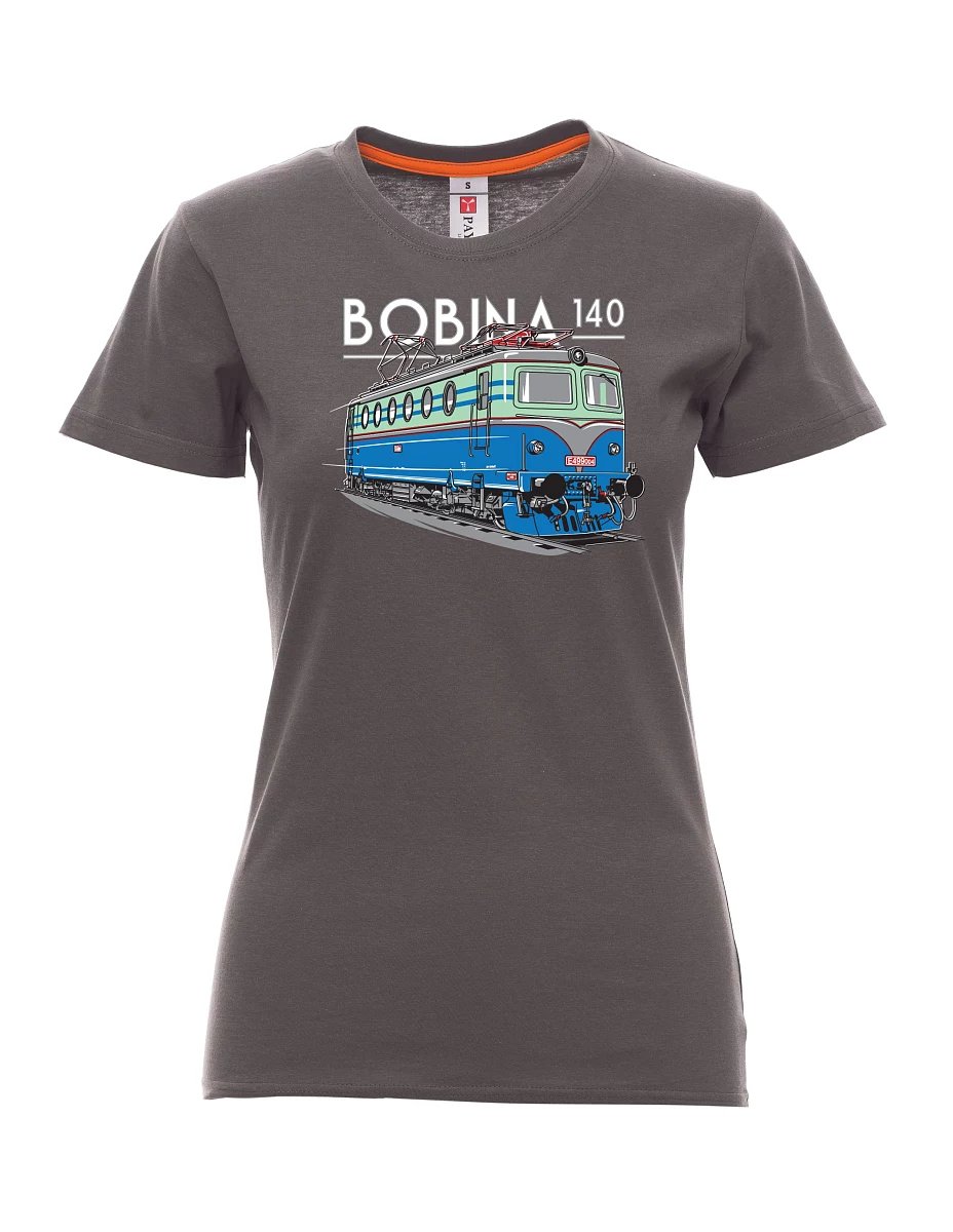 Kouřové dámské tričko Lokomotíva 140 "Bobina"
