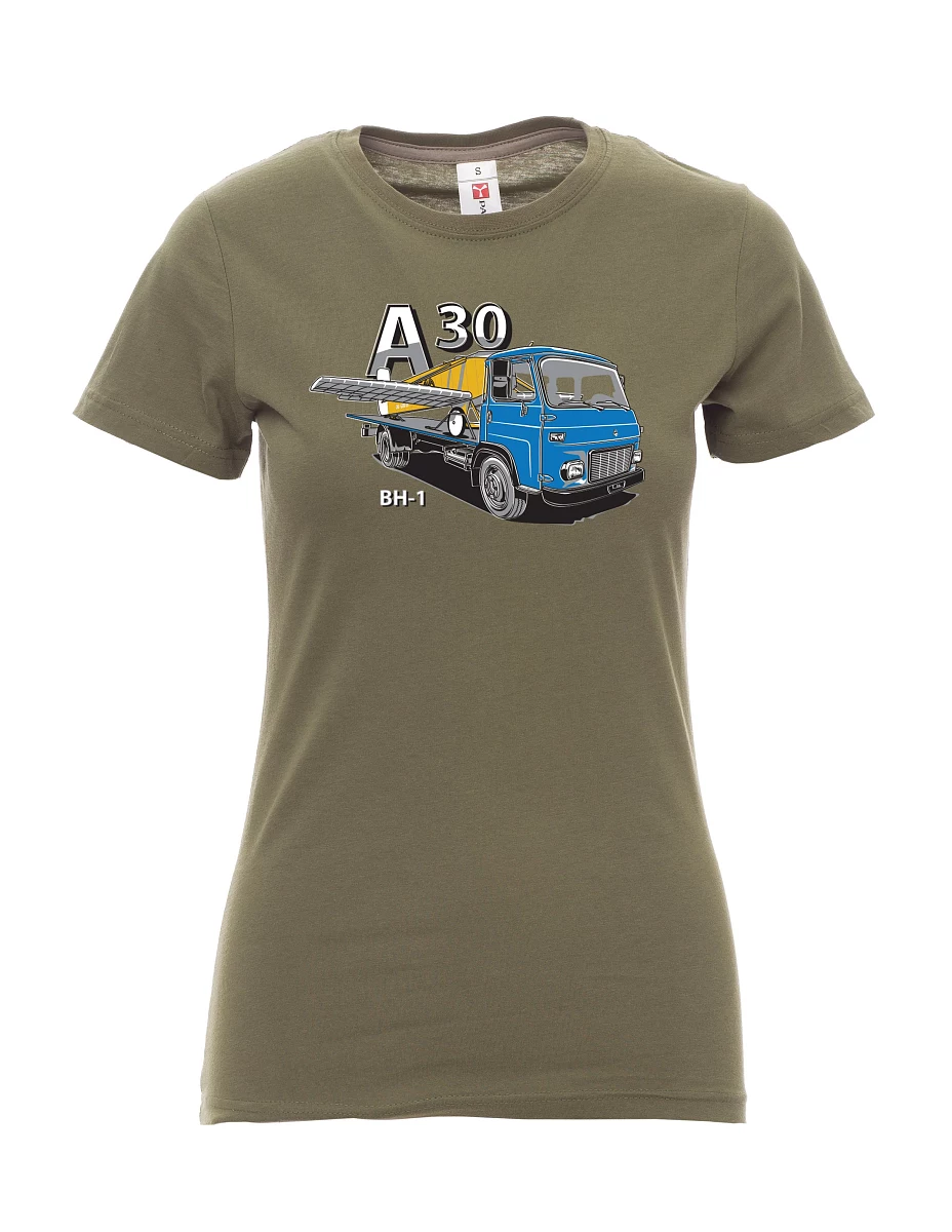 Khaki dámské tričko Avia A30 a lietadlo BH - 1