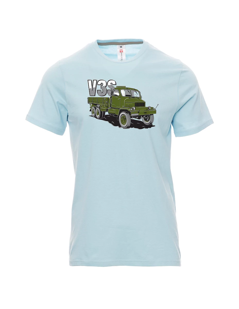 Bledě modré pánské tričko Nákladný automobil V3S Valník